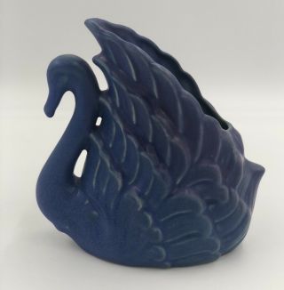 Van Briggle Art Pottery Swan Vintage Vase Planter Signed Euc