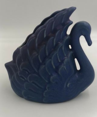 Van Briggle Art Pottery Swan Vintage Vase Planter Signed EUC 3