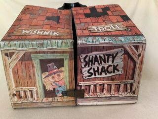 Vintage 1960s Wishnik Troll Shanty Shack House Carry Case