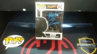 Funko Pop The Flash - Zoom 352_signed By Teddy Sears,  C.  O.  A.