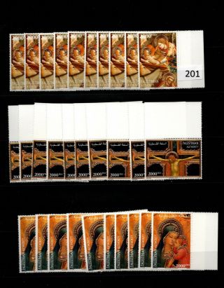/// 10x Palestine - Mnh - Art - Painting - Religy - Christ - Christmas 1999