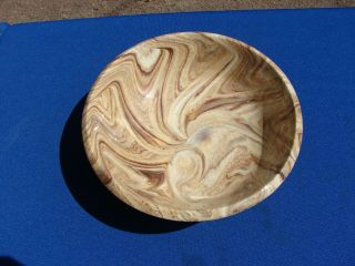 VTG Emil CAHOY Pottery Colome South Dakota Swirled Ceramic BOWL 2