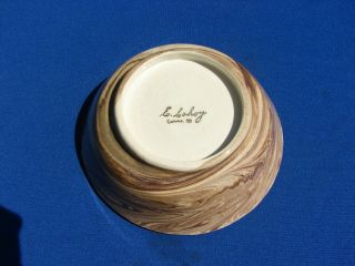 VTG Emil CAHOY Pottery Colome South Dakota Swirled Ceramic BOWL 3
