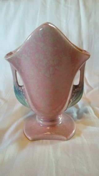 Roseville Tuscany 8 1/4 Inch Fan Shape Vase - Circa 1927 - Wonderful