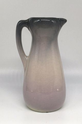 Antique Weller Etna Pottery Flower Pansy Pitcher Vase Early 1900’s 2