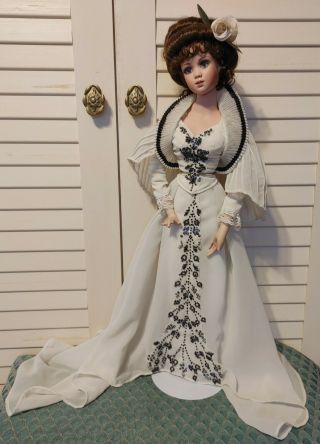 Molly Brown,  Heroine Of The Titanic Porcelain Doll By Jan Mclean,  Hands