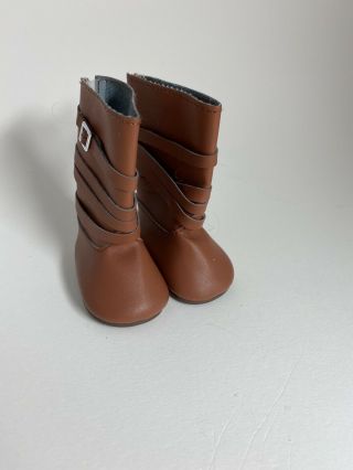 American Girl Doll Of The Year Goty Retired Saige Brown Boots From Meet Outfit