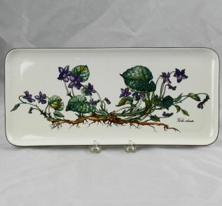 Villeroy & Boch Botanica Large Viola Dessert Tray 13 - 1/2 By 6 - 1/4 "