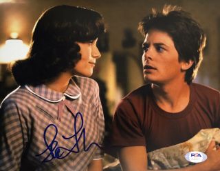 Lea Thompson Signed Autographed Back To The Future 8x10 Photo Marty Psa/dna
