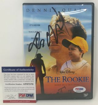 DENIS QUAID Signed THE ROOKIE DVD Movie Jim Morris DISNEY Baseball RAYS PSA/DNA 2