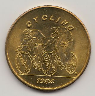 1984 Los Angeles Olympics Scrtd Transit Token - Cycling - Ca450ad