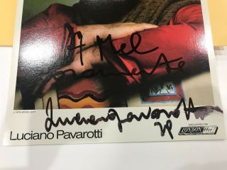 Opera Luciano Pavarotti Autographed 8 x 11 Photo 1979 2