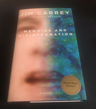 Jim Carrey Autographed Signed First Edition Book Memoirs And Misinformation