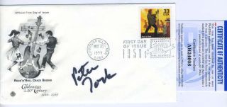 Peter Tork Psa Dna Hand Signed 1999 Fdc Cache The Monkies Autograph