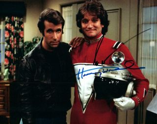 Henry Winkler Robin Williams Signed 8x10 Photo Autographed Picture Pic And