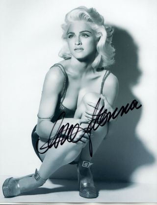 Madonna Photo Hand Signed With - Sexy Singer - Actress - Songwriter - Young