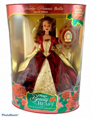 Disney Beauty & The Beast Belle 16710 Enchanted Christmas Holiday Princess 1997
