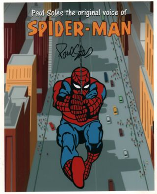 Paul Soles Voice Of Spider - Man Autograph With (ex) Signed