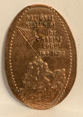 National Museum Of The Marine Corps Flag Iwo Jima Pressed Elongated Penny
