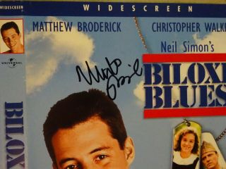 Autographed MATTHEW BRODERICK Signed BILOXI BLUES DVD COVER BECKETT BAS 3