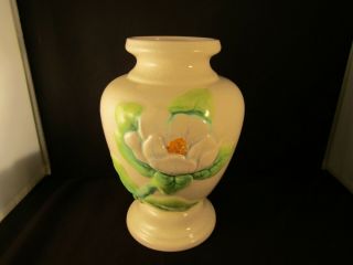 Red Wing Pottery Magnolia Vase Hand Painted 8 Inch 1940 
