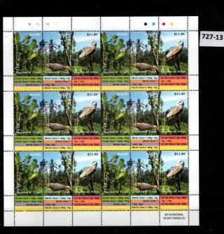 (727 - 13) Kingdom Of Tonga 2014 - Mnh - Fauna - Birds - Parrots - Owls - Sheet