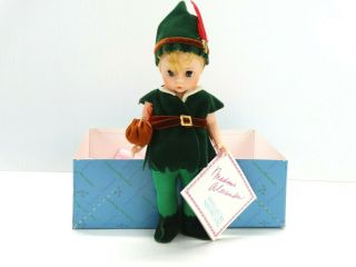 Madame Alexander Peter Pan 8 " Doll W/box 465 Vgc
