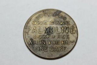 Vintage - Token - Medal - Palmolive Soap - Good For One Cake