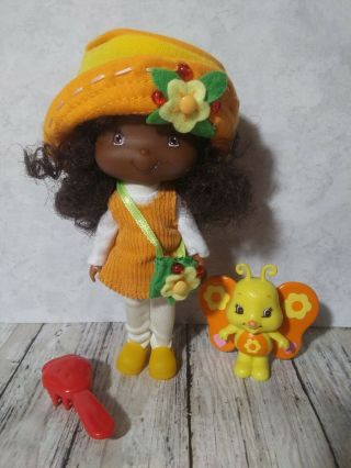 Bandai 5 " Strawberry Shortcake Doll,  Orange Blossom & Pet Marmalade