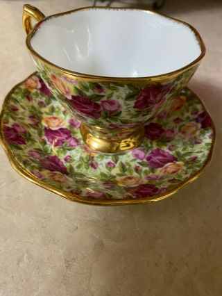 Chintz Cup Saucer Royal Albert Old Country Roses 1999