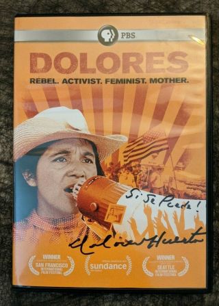 Dolores Huerta Autographed " Dolores " The Movie Dvd
