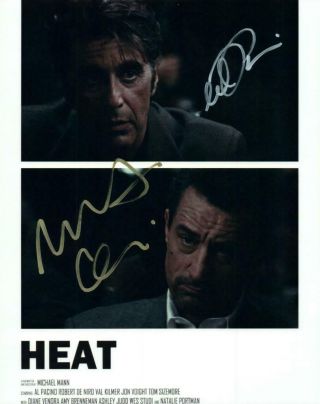 Robert Deniro Al Pacino Signed 8x10 Picture Autographed Photo Pic And