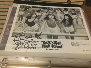 Pj Soles Rock N Roll High School Ramones Press Photo Signed Autograph