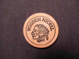 Brooklyn,  York Wooden Nickel token - M.  Baruch Furs Wooden Nickel Coin 2