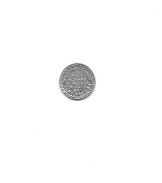 1c Trade Token - Wilco Food Center,  Food Stamps,  Gary,  Indiana