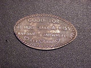 Good For A Hug And A Kiss On Elongated Old Cent.  Bk2 227