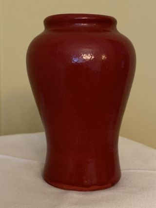 Muncie Art Pottery Rose 4 1/4 " Vase