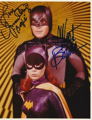 Adam West Yvonne Craig Autographed 8x10 Photo Plus 4 Fan Photos/batman Batgirl