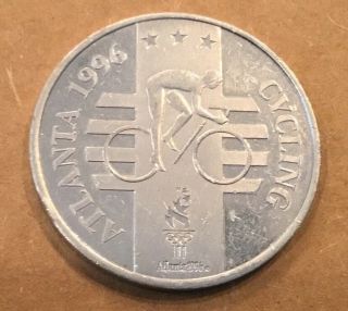 1996 Summer Olympics Atlanta Georgia Cycling Coin Medal