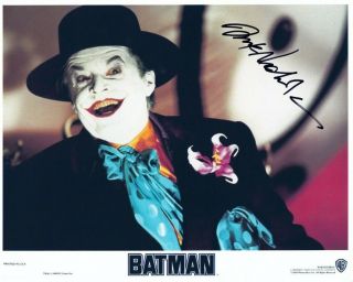 Jack Nicholson Hand - Signed Batman 8x10 Authentic W/ Joker Best Color Closeup