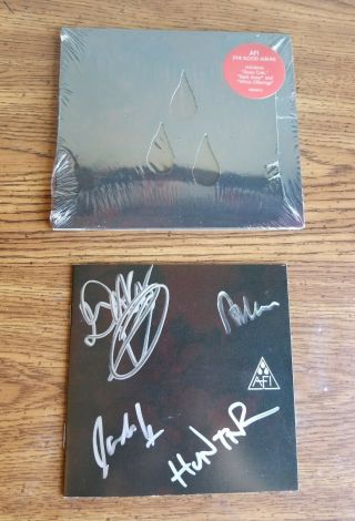 Afi The Blood Album Cd - Signed By The Band - Davey Havok - Authentic Autograph