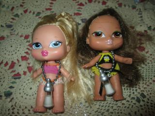 Bratz Baby Bratz 5 " Cloe & Yasmin Dolls Hair Flair Veuc