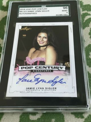 2014 Leaf Pop Century Jamie Lynn Sigler " The Sopranos/meadow " Autograph Sgc 9
