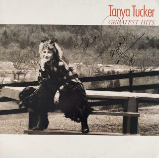 Tanya Tucker Hand Signed Autograph Lp Album " Greatest Hits "
