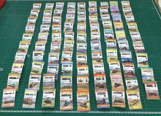 89 Pairs Of Train Stamps Assorted Leaders Of The World Loco 100 M780