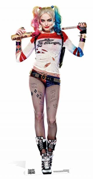 Harley Quinn Margot Robbie Suicide Squad Movie Lifesize Cardboard Cutout Standup
