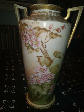 Vintage Hand Painted Imperial Nippon Porcelain Flower Vase