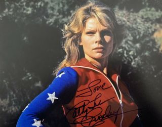 Cathy Lee Crosby Hand Signed 8x10 Photo Wonder Woman Autographed Authentic Rare