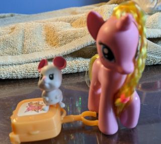 Mlp Cherry Pie Traveling Pony With Suitcase And Mouse