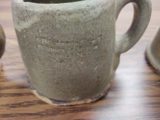 Vintage Homespun Shop - Biltmore Industries Stamped 4 Pottery Mugs w/box. 3